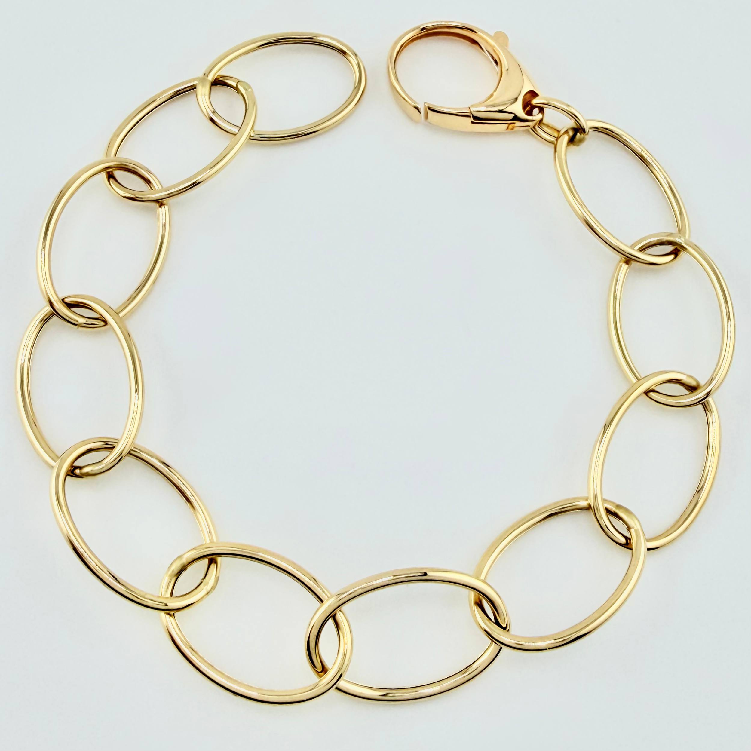 Pulso Burbujas 6.4gr / 7 1/2 in / 12mm Oro Amarillo +4 18K