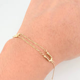 Pulso Cajón Imanes 1.3gr / 7 1/2 in / 0.8mm Oro Amarillo +4 18K