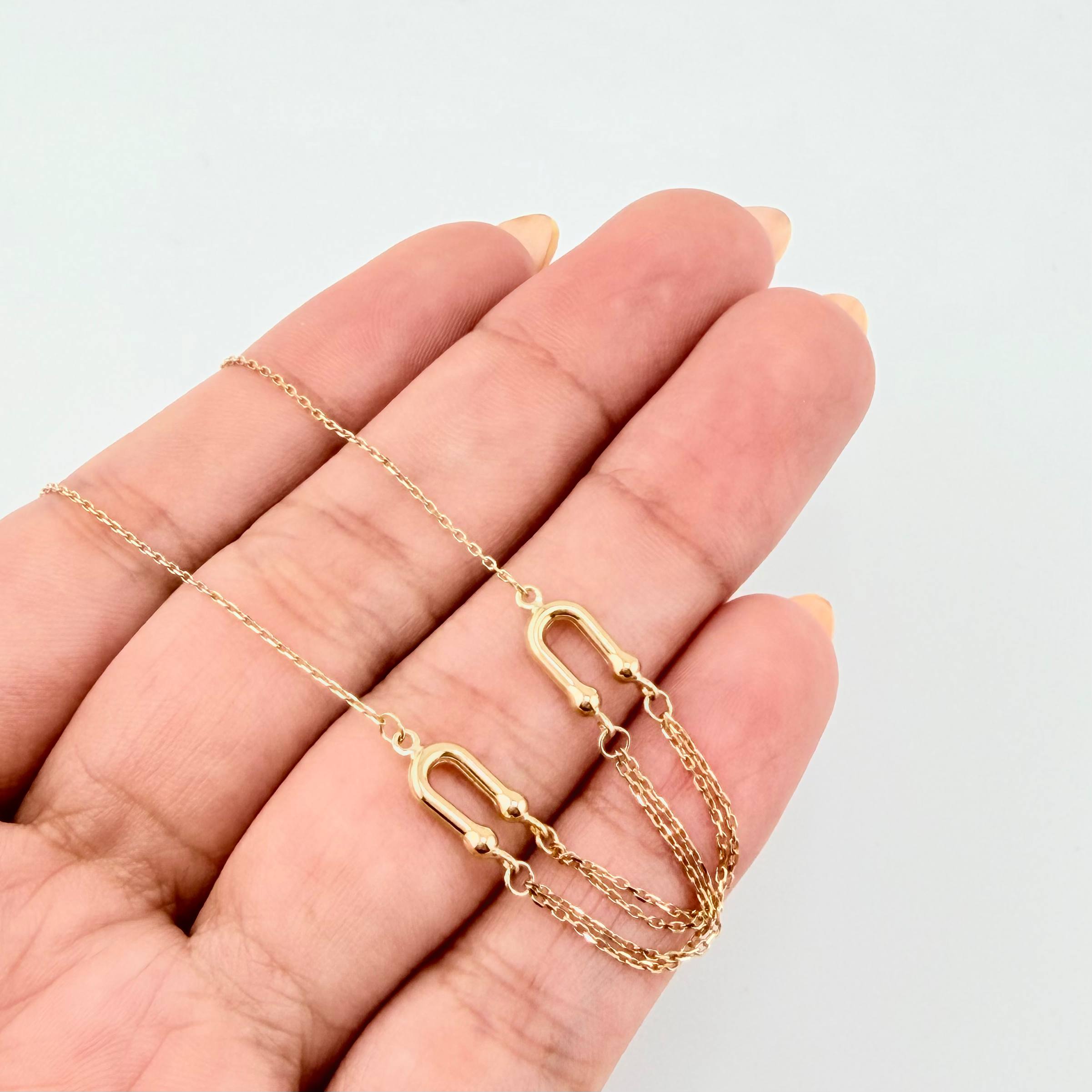 Pulso Cajón Imanes 1.3gr / 7 1/2 in / 0.8mm Oro Amarillo +4 18K