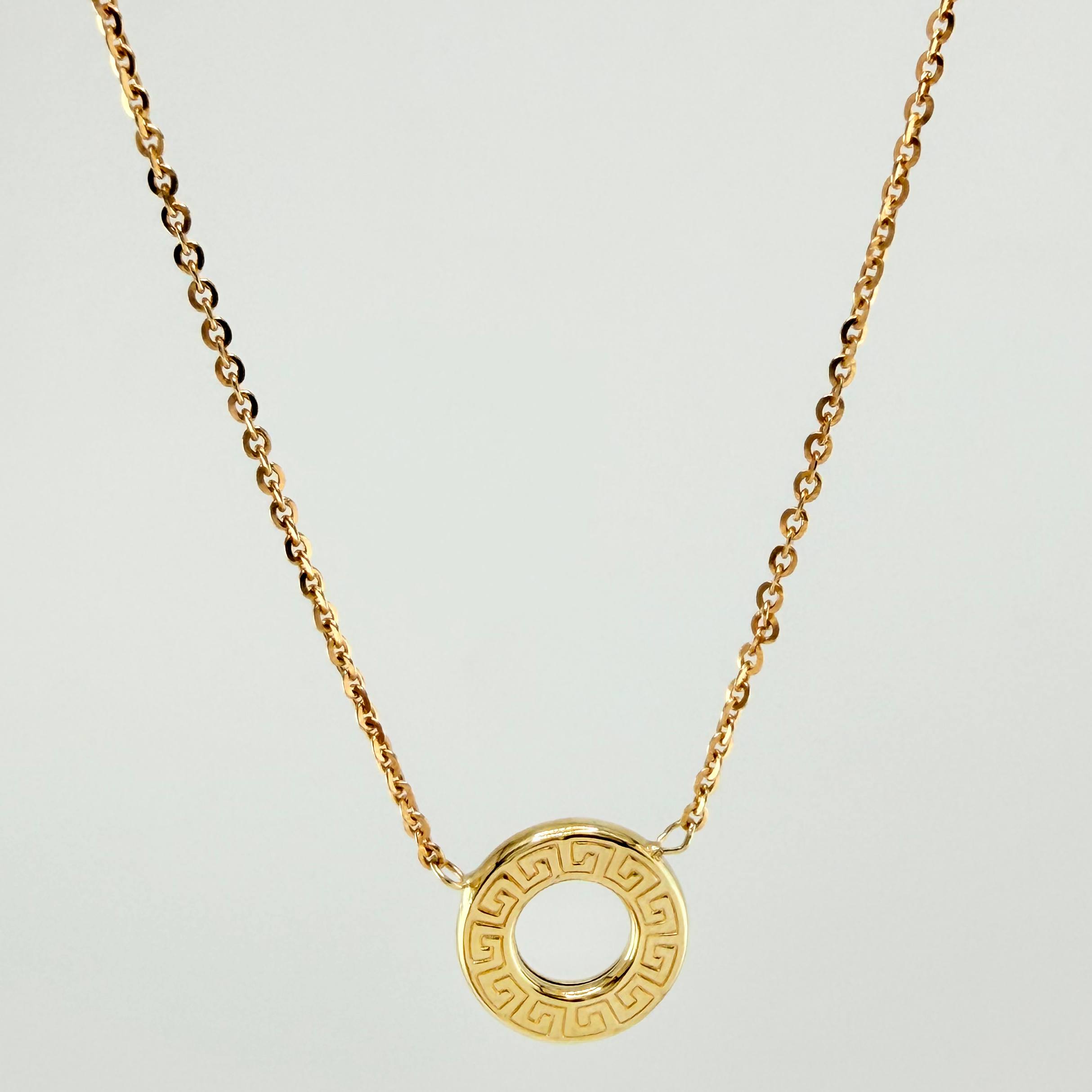 Cadena Aro Seguido Aro Tribal 3.9gr / 17 3/4 in / 1.4mm Oro Amarillo +4 18K