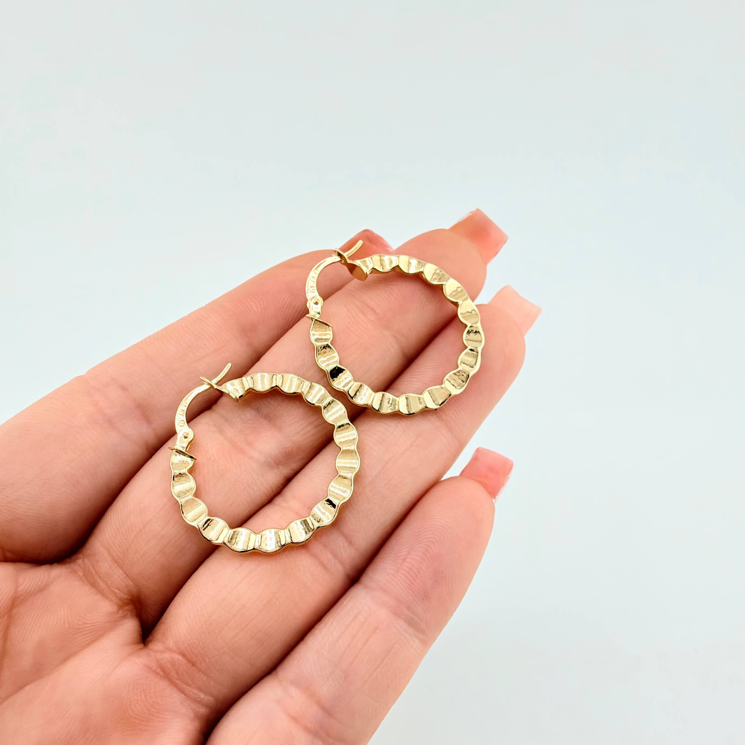 Candongas Siad 1.6gr / 1 in / Oro Amarillo 18K