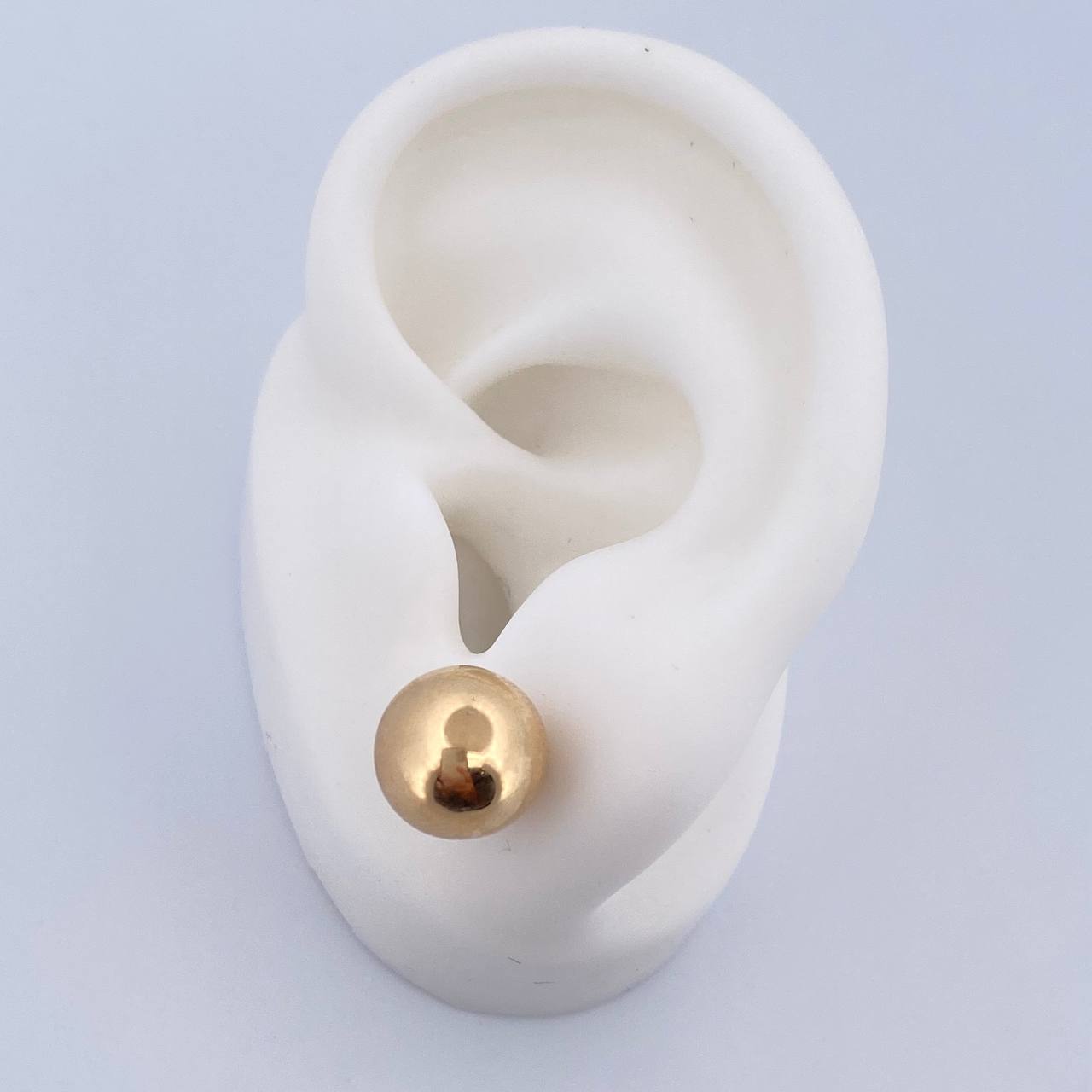 Topos Bola 1.15gr / 10mm Lisa Oro Amarillo 18K $