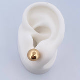 Topos Bola 1.35gr / 10mm Lisa Oro Amarillo 18K &