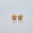 Stud Earrings Bead 0.85gr / 8mm Polished 18K Yellow Gold $