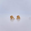 Stud Earrings Dolphin 0.4gr / 18K Yellow Gold $