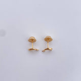 Stud Earrings Dolphin 0.4gr / 18K Yellow Gold $