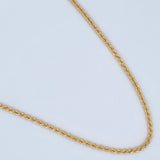Rope Chain 4.65gr / 19 3/4 in / 18K Gold +3 $