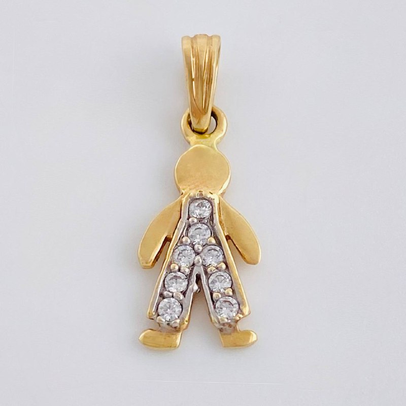 Dije Niño 1.15 g / 3/4 in Oro Amarillo 18K