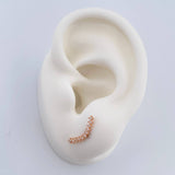 Stud Earrings Line 0.8gr / 18K Gold &