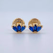 Stud Earrings Petals 0.6gr / 18K Gold &