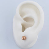 Topos Bola Lisa 0.55gr / 5mm Oro Rosa 18K %