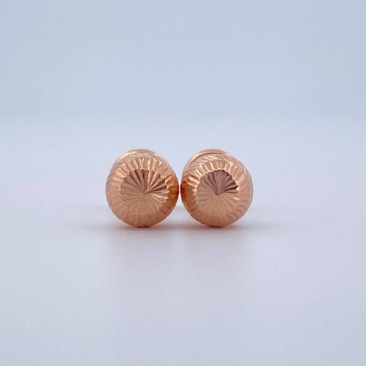 Topos Bola 0.75gr / 6mm Diamantados Oro Rosa 18K &