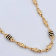 Rustic Flowers Chain 12.5gr / 24.3in / 18K Gold &