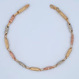 Rustic Barrel Anklet 6.45gr / 25cm / 18K Gold &