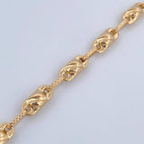 Bracelet Brown Grain 5.3gr / 8.7in / 18K Gold &