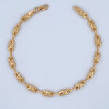 Bracelet Brown Grain 5.3gr / 8.7in / 18K Gold &
