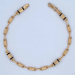 Pulso Rustico Tribal 4.35gr / 21.5cm / Oro 18K &