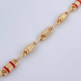 Pulso Rustico Barril 5.3gr / 21.2cm / Oro 18K &