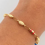 Pulso Rustico Barril 5.3gr / 21.2cm / Oro 18K &