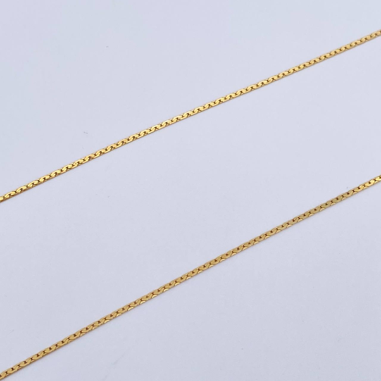 Cadena Serpiente 1.3gr / 45.3cm / 0.5mm Oro Amarillo +3 18K $