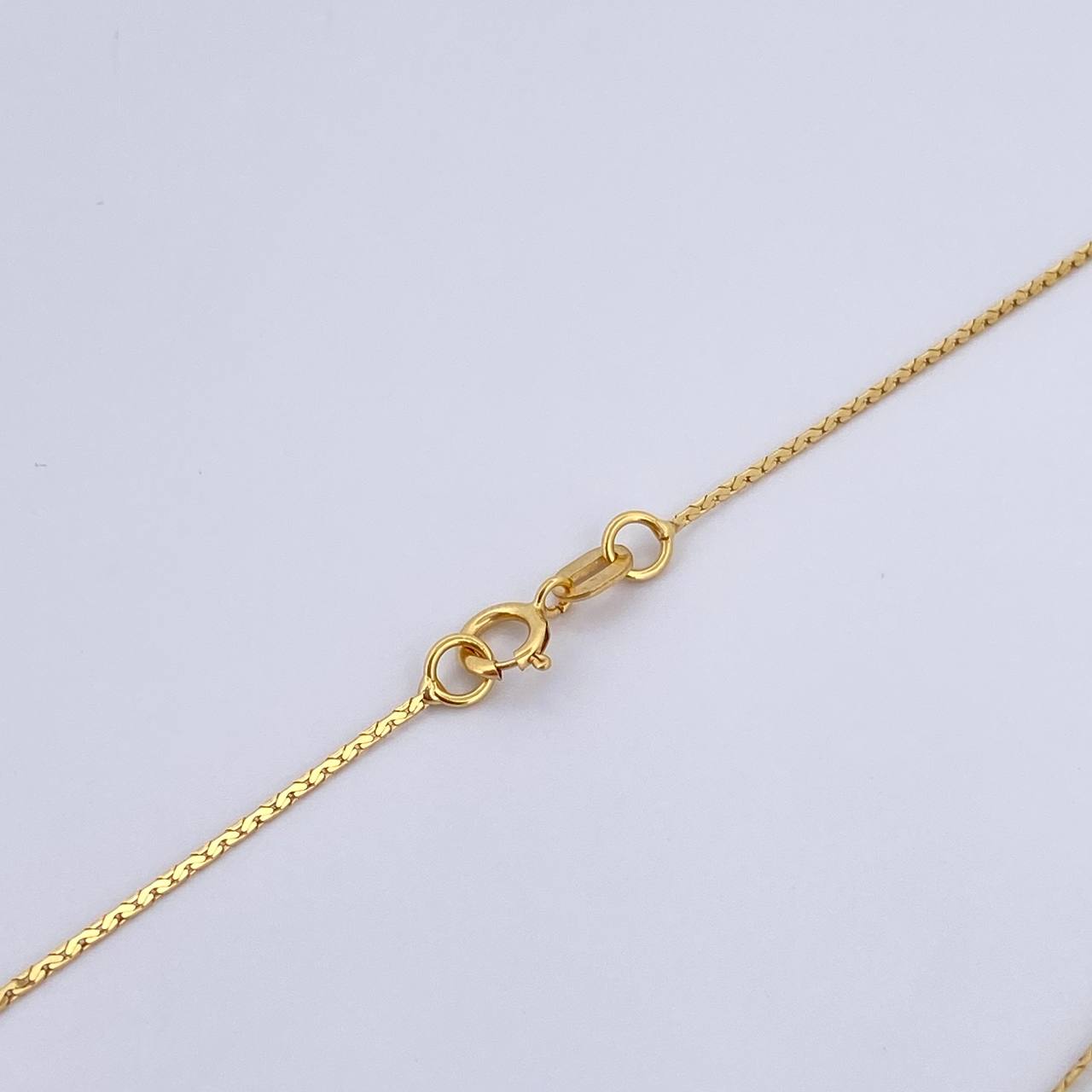 Cadena Serpiente 1.3gr / 45.3cm / 0.5mm Oro Amarillo +3 18K $