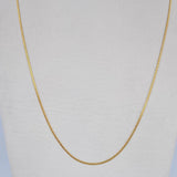 Cadena Serpiente 1.3gr / 45.3cm / 0.5mm Oro Amarillo +3 18K $