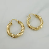 Candongas Mati 4.65gr / 3cm / Oro Amarillo 18K $