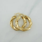 Candongas Mati 4.65gr / 3cm / Oro Amarillo 18K $