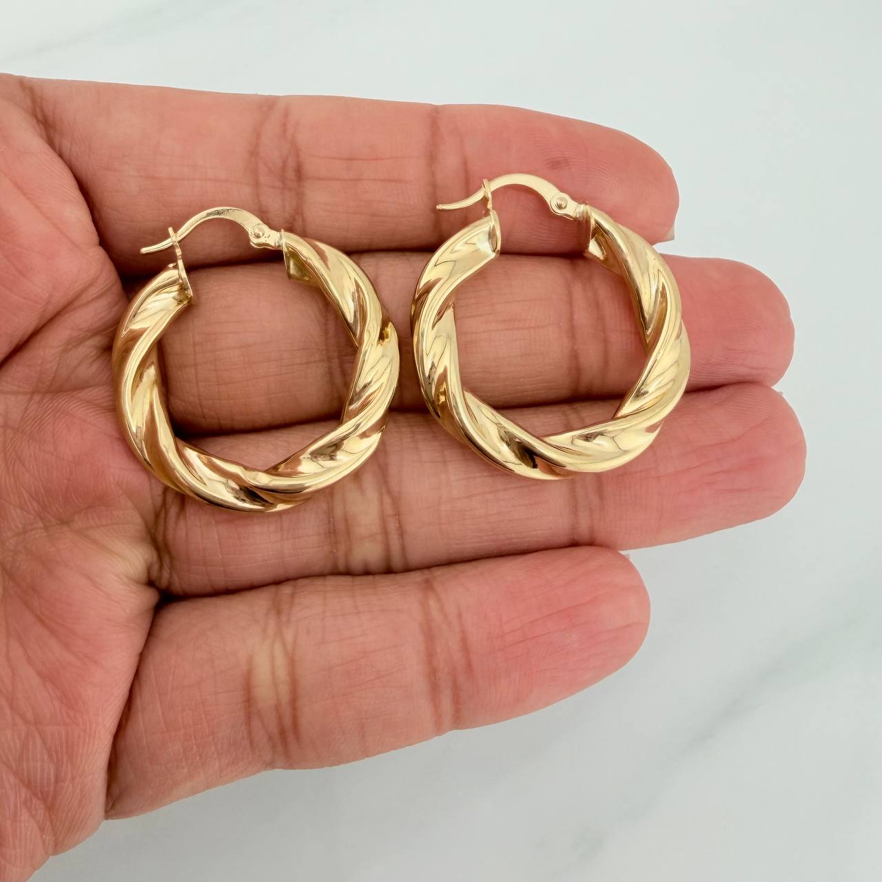 Candongas Mati 4.65gr / 3cm / Oro Amarillo 18K $