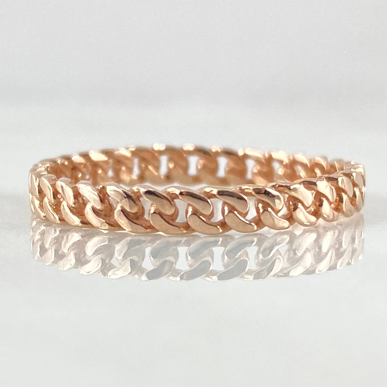 Cuban Ring 1.7gr / Size 7 3/4 / 18K Gold -