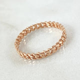 Cuban Ring 1.7gr / Size 7 3/4 / 18K Gold -