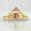 Crown Ring 15s 2.05gr / Size 6 1/4 / 18K Gold -