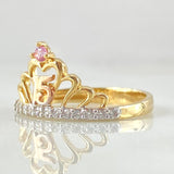 Crown Ring 15s 2.05gr / Size 6 1/4 / 18K Gold -