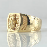 Anillo Virgen Milagrosa Punteado 3.55gr / T7 1/4 / Oro Amarillo 18K