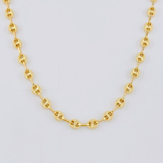 Cadena Gc Diamantada 4.65 g / 46 cm / 3.3 mm Oro Amarillo 18K