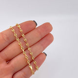 Cadena Gc Diamantada 4.7 g / 46 cm / 3.3 mm Oro Amarillo 18K