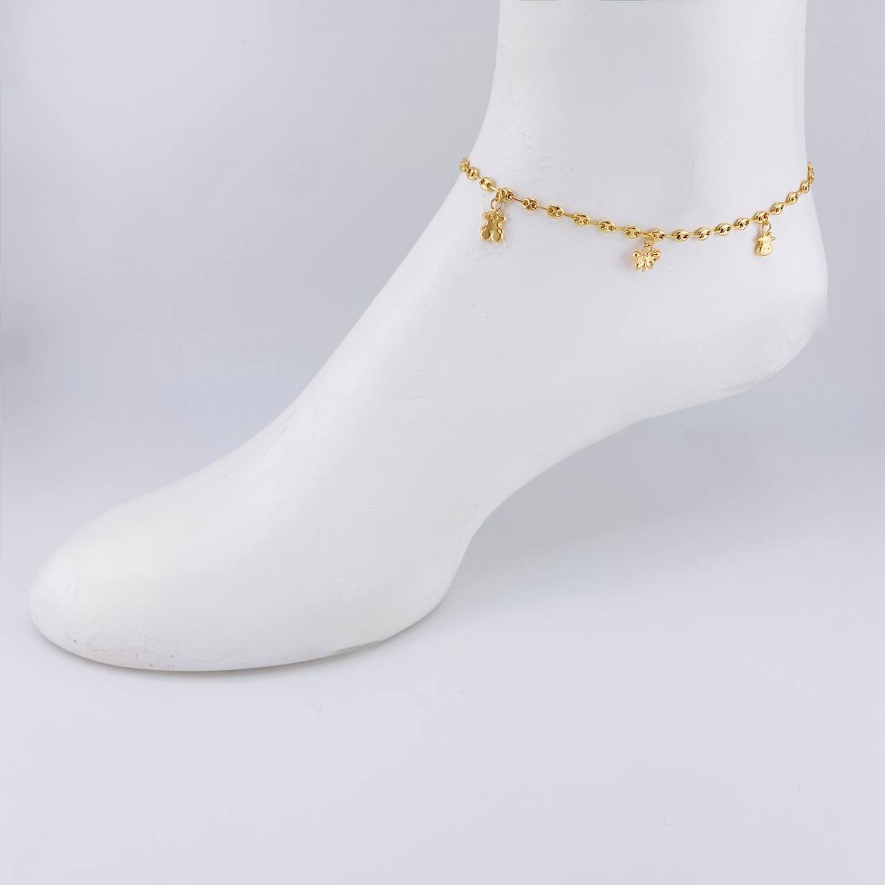 Gc Anklet Pendants 3.85 g / 9 3/4 in / 3.1 mm Yellow Gold 18K