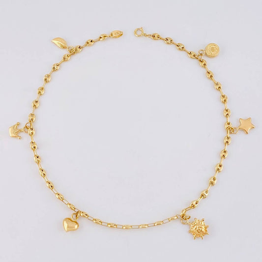 Gc Anklet Pendants 4.3 g / 10 1/2 in / 3.1 mm Yellow Gold 18K