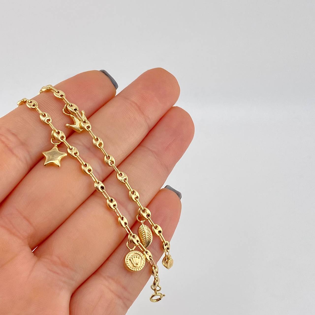 Gc Anklet Pendants 4.3 g / 10 1/2 in / 3.1 mm Yellow Gold 18K
