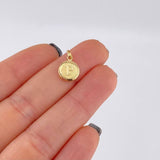 Dije Circulo Letra P 0.45 g / 3/4 in Oro Amarillo 18K