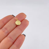Dije Circulo Letra S 0.4 g / 3/4 in Oro Amarillo 18K