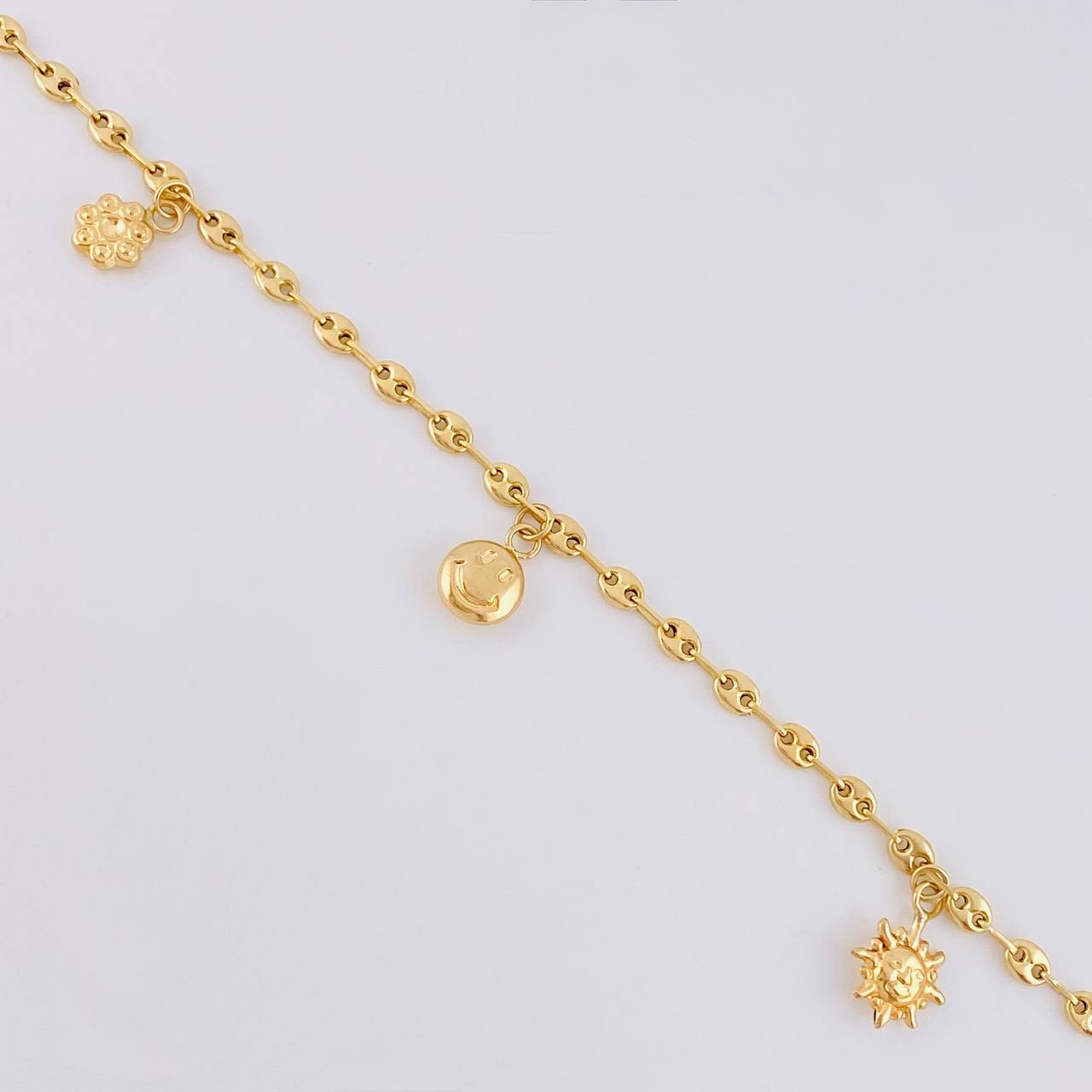 Tobillera Gc Dijes 4.35 g / 10 in / 3.2 mm Oro Amarillo 18K