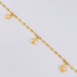 Tobillera Gc Dijes 4.35 g / 10 in / 3.2 mm Oro Amarillo 18K