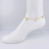 Tobillera Roll On Dijes 3.75 g / 9 3/4 in / 2.3 mm Oro Amarillo 18K