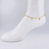 Tobillera Gc Dijes 4.05 g / 10 1/4 in / 3.2 mm Oro Amarillo 18K