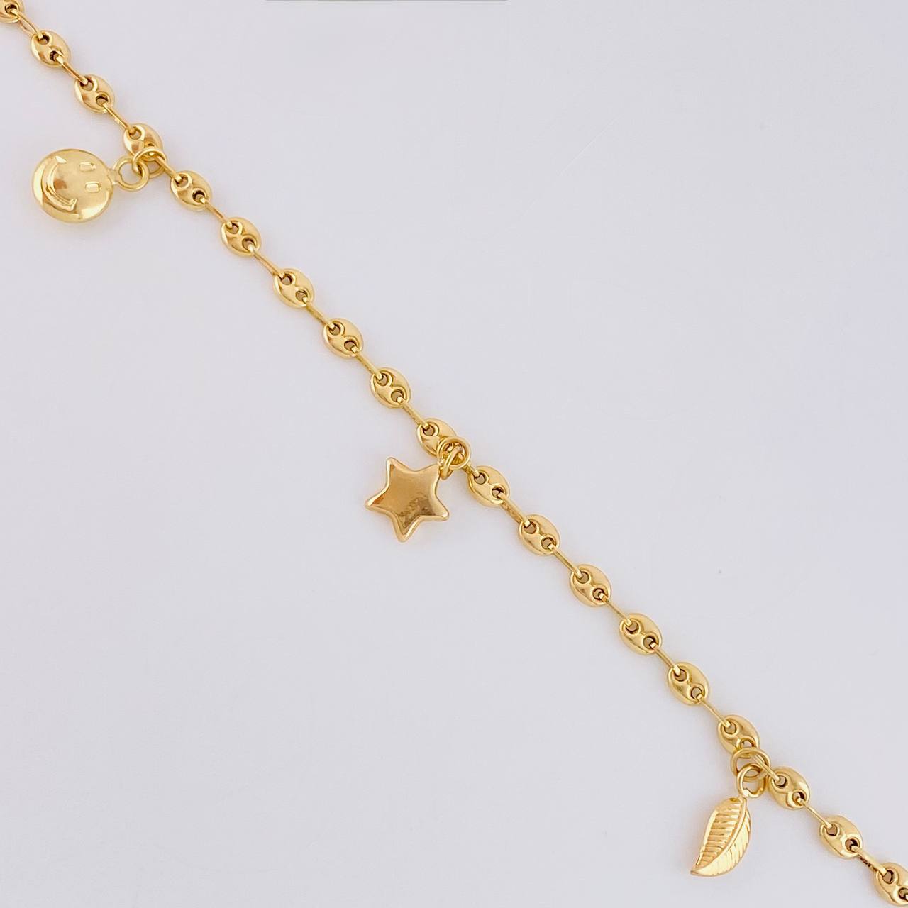 Tobillera Gc Dijes 4.2 g / 10 1/4 in / 3.2 mm Oro Amarillo 18K