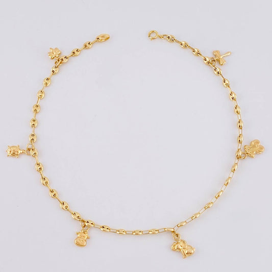 Gc Anklet Pendants 3.95 g / 10 in / 3.2 mm Yellow Gold 18K