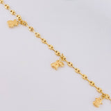 Tobillera Gc Dijes 3.95 g / 10 in / 3.2 mm Oro Amarillo 18K