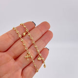 Tobillera Gc Dijes 3.95 g / 10 in / 3.2 mm Oro Amarillo 18K