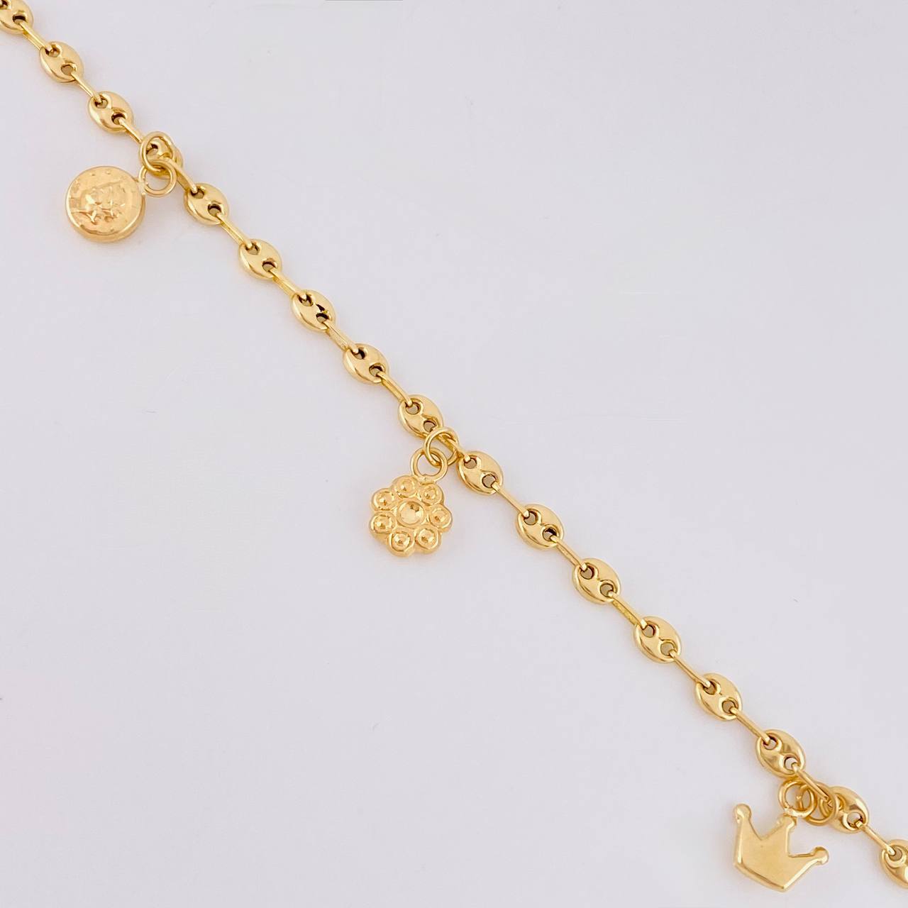 Tobillera Gc Dijes 4.05 g / 10 in / 3.2 mm Oro Amarillo 18K
